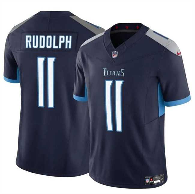 Men & Women & Youth Tennessee Titans #11 Mason Rudolph Navy 2024 F.U.S.E. Vapor Limited Football Stitched Jersey